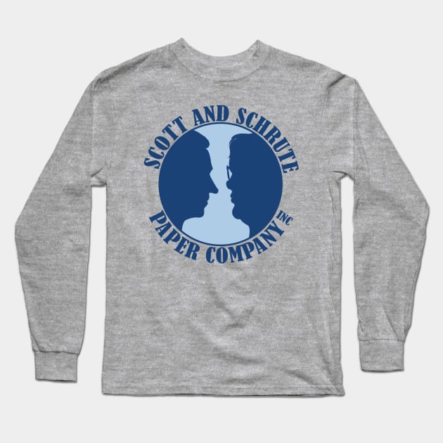 Scott and Schrute Paper Company Inc. Long Sleeve T-Shirt by ThinkMcFly